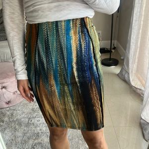 Vibrant Bodycon Skirt XS